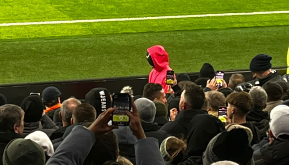 Mask man in White Hart Lane